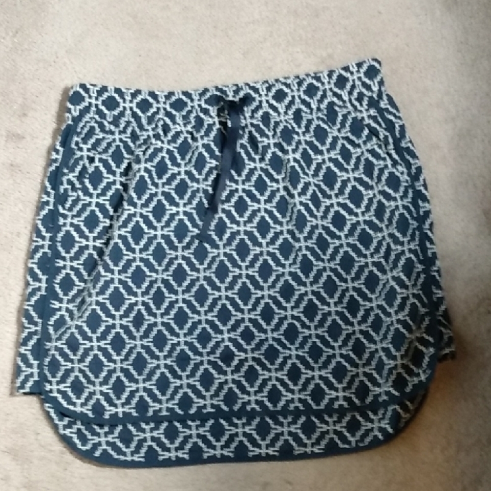 GAP Navy and White 100% Cotton Skirt